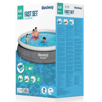 Bestway bazen Fast Set sa filter pumpom 457x84cm 57313